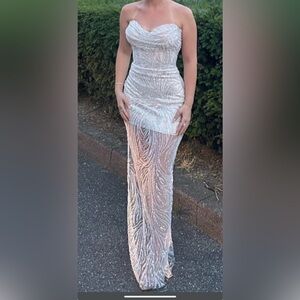 Corset Bride to be white dress